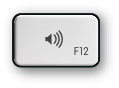 Mac F12 and volume up key
