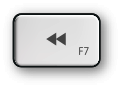 Mac F7 and rewind key