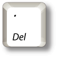 PC period delete keypad